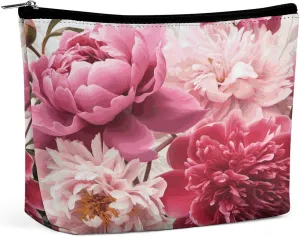 Botanical Floral Travel Makeup Bag Large Toiletry Bag for Women Waterproof Cosmetic Bags for Purse Portable Makeup Organizer Bags Cute Zipper Pouch Cosmetic Pouch Funny Travel Makeupbag