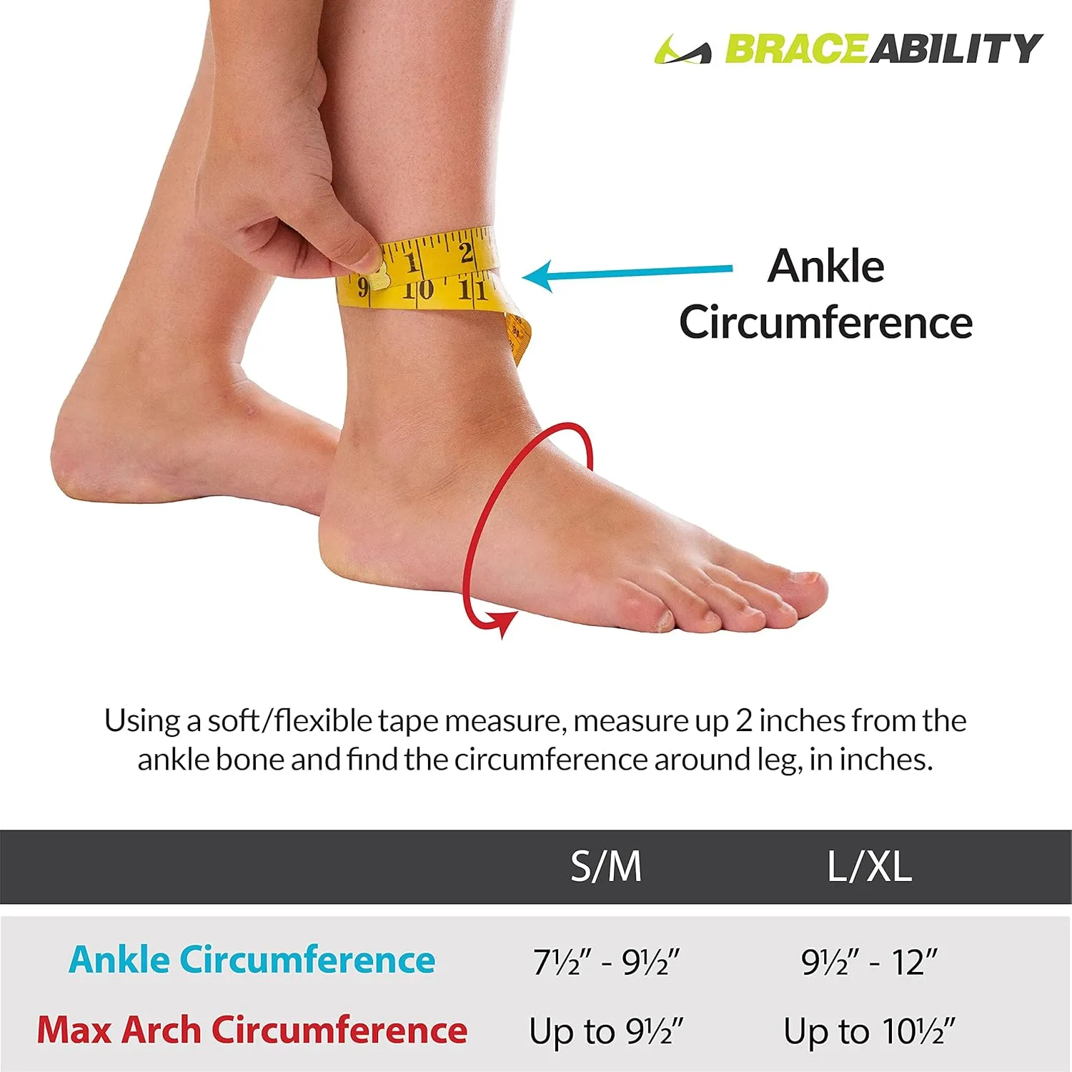 BraceAbility Foot Drop Brace - Ankle Orthosis Sock for Toe Walking in Big Kids, Teens, Adults; Supports Charcot Marie Tooth, Peroneal Nerve Injury, Stroke, Muscle Dystrophy Pain Relief in Bed (S/M)