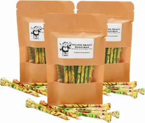 Break-Resistant Wooden Golf Tees – Above Average Eco-Coating for Added Strength for Increased Reuse - Packaged in 20 Count Round Ready Snag Gift Bags - 3 ¼” Golf Tees