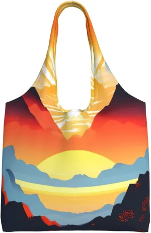 Bright sunrise Shoulder bag - convenient to carry, suitable for shopping, work and study