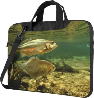 Brook Trout Fly Fishing Print Laptop Bag Premium Laptop Bag With Shock-Absorbing Lining, For Everyday Use And Travel