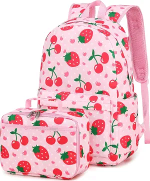 BTOOP Kids Backpack for Girls Boys Kindergarten School Bag with Lunch Box Preschool Bookbag Set for Young Elementary Students