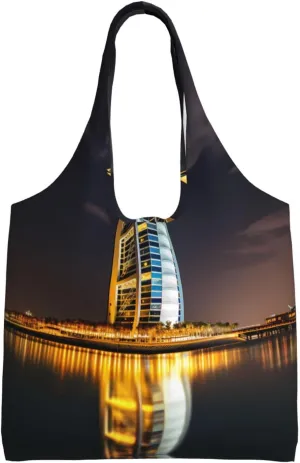 Burj Al Arab Hotel Shoulder bag - convenient to carry, suitable for shopping, work and study