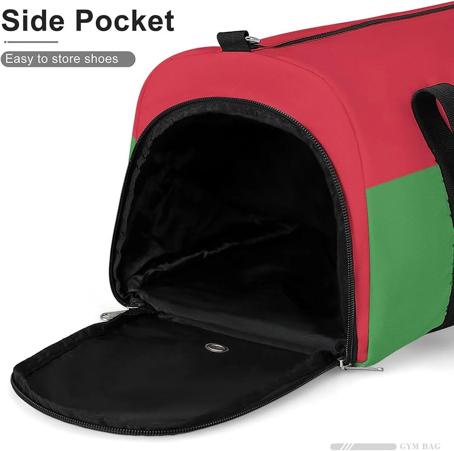 Burkina Faso Flag Duffel Bag for Boys Girls with Waterproof Shoe Compartment Travel