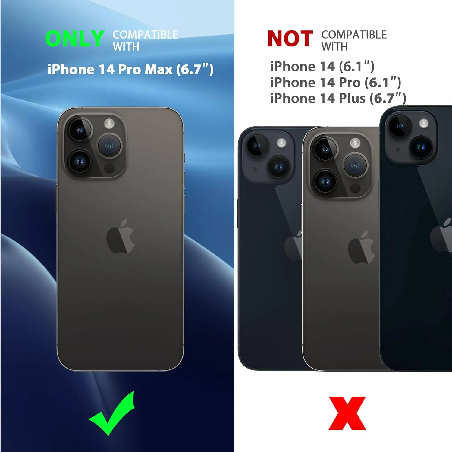 CACOE Magnetic Case for iPhone 14 Pro Max 6.7 inch-Compatible with MagSafe & Magnetic Car Phone Mount,Anti-Fingerprint TPU Thin Phone Cases Cover Protective Shockproof (Matte Black)