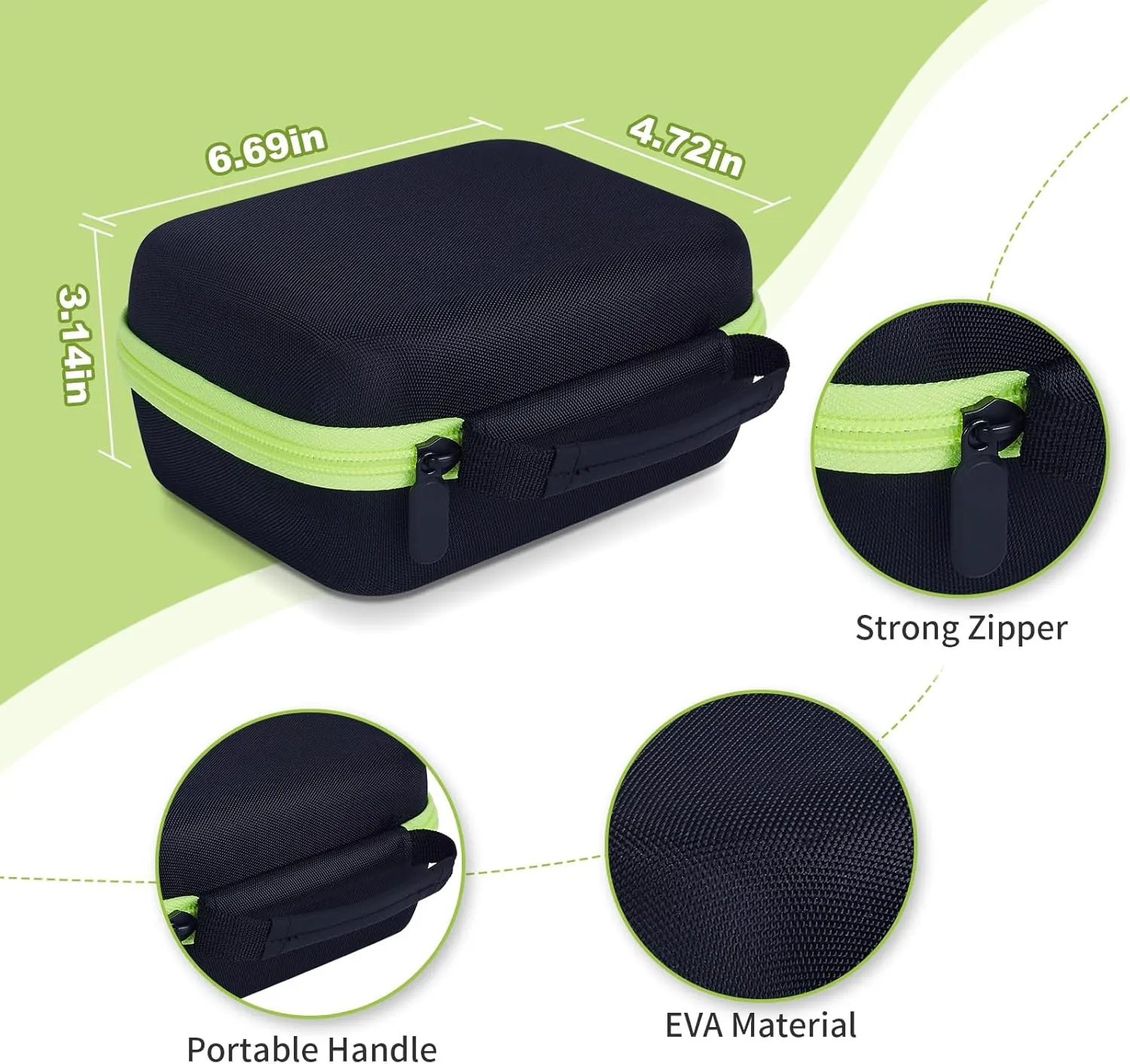 Camera Case Compatible for ESOXOFFORE/Upgrade/Dylanto/Yehtta/HiMont/CAMCLID Kids Instant Print Camera Toy,Portable Digital Camera Storage Holder Organizer Bag (Case Only) - Black