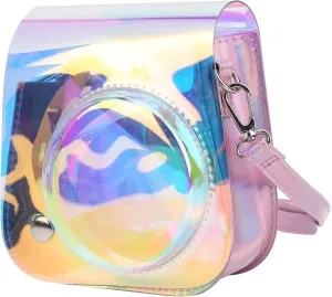 Camera Case, PVC and Inner Flush Camera Bag with Strap for Camera