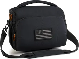Camera Lens Bags & Cases, Camera Bag Protective Covers Photography Shoulder Bag Compatible for Nikon, Canon, Sony DSL/SLR/Mirrorless Equipment Travel Waterproof (Black)