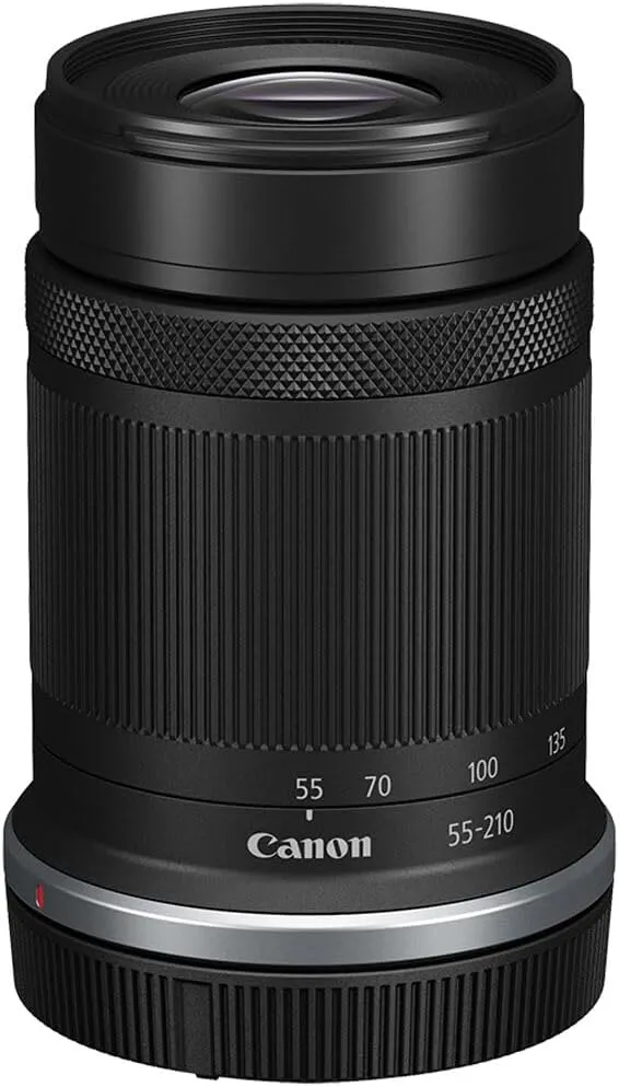 Canon EOS R100 Mirrorless Camera with RF-S18-45mm F4.5-6.3 is STM Lens & RF-S55-210mm F5-7.1 is STM, 24.1 Megapixel (APS-C Sensor) | Black with 200ES Camera Shoulder Bag