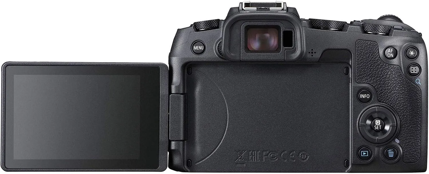 Canon EOS RP Full Frame Mirrorless Vlogging Portable Digital Camera with 26.2MP Full-Frame CMOS Sensor, Wi-Fi, Bluetooth, 4K Video Recording and 3.0” Vari-Angle Touch LCD Screen, Body, Black,