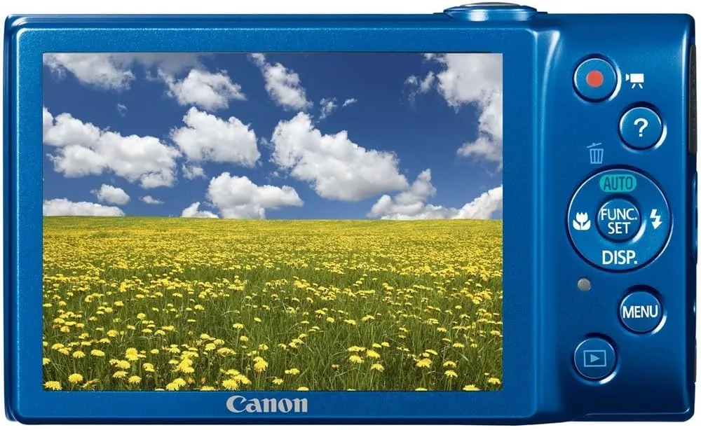 Canon PowerShot A4000 is 16.0 MP Digital Camera with 8X Optical Image Stabilized Zoom 28mm Wide-Angle Lens with 720p HD Video Recording and 3.0-Inch LCD (Blue)