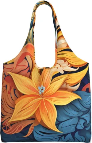 Canvas Tote Bag for Women Purse Abstract patterned tropical print Handbags Totes Crossbody Shoulder Shopping Bag