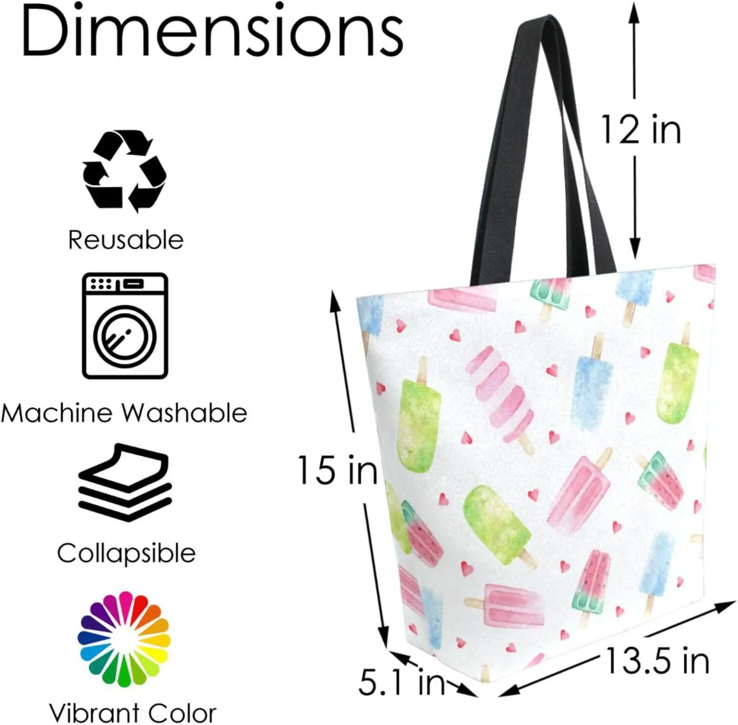 Canvas Tote Bag for Women with Zipper Pocket Reusable Grocery Shopping Bags Large Travel Shoulder Bag Handbag Bags