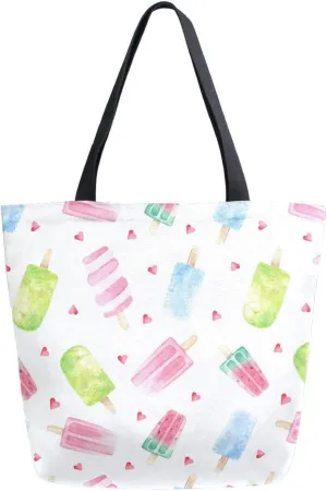 Canvas Tote Bag for Women with Zipper Pocket Reusable Grocery Shopping Bags Large Travel Shoulder Bag Handbag Bags