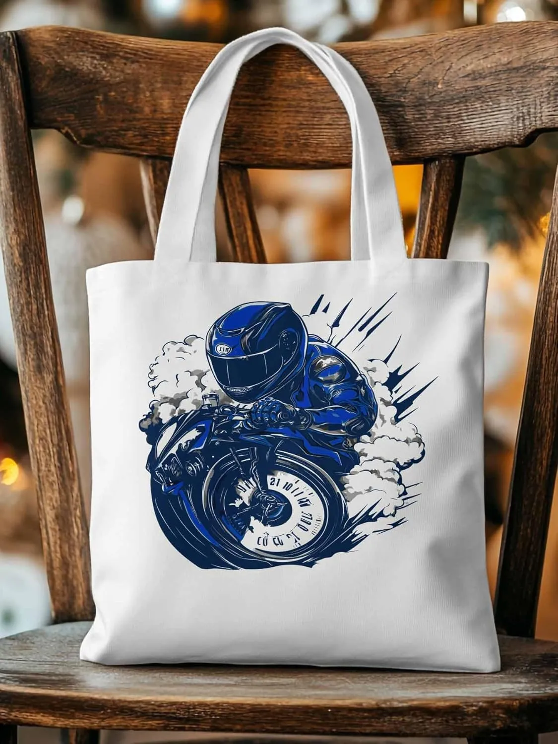 Canvas Tote Bag, Modern Locomotives Graffiti patterned Canvas Tote Handbags for Women Shoulder Bag,