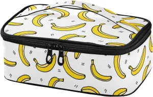 Cartoon Banana Lunch Bag, Insulated Lunch Box for Women Men, Portable Cooler Bags Tote Bag for School Office Picnic Travel