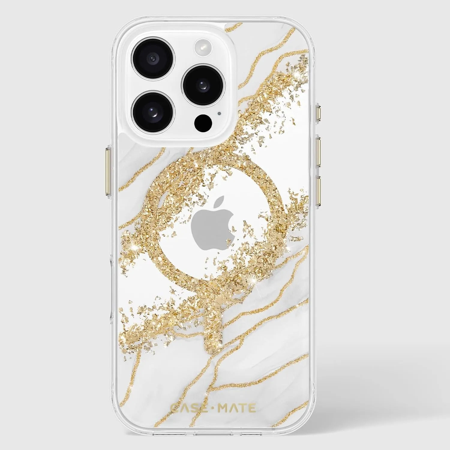 Case-Mate iPhone 16 Pro Case [Compatible with MagSafe] - Stylish Marble Phone Case with 12ft Drop Protection - Premium Magnetic Cover for iPhone 16 Pro - Karat Granite