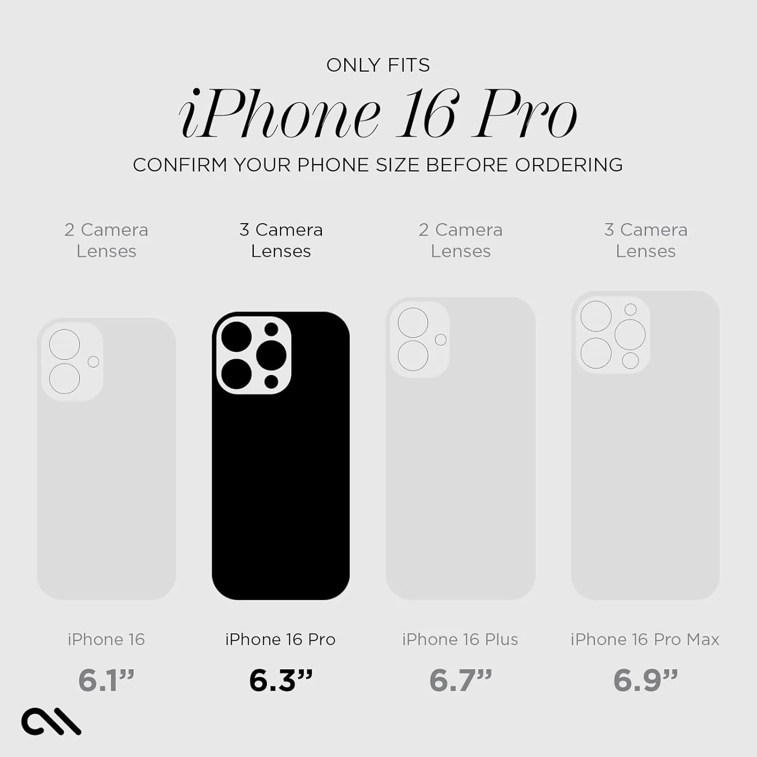 Case-Mate iPhone 16 Pro Case [Compatible with MagSafe] - Stylish Marble Phone Case with 12ft Drop Protection - Premium Magnetic Cover for iPhone 16 Pro - Karat Granite