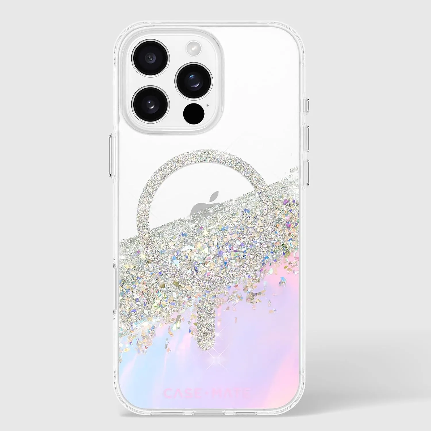 Case-Mate iPhone 16 Pro Max Case [Compatible with MagSafe] - Sparkly Holographic Phone Case with 12ft Drop Protection - Premium Magnetic Cover for iPhone 16 Pro Max - Karat Iridescent
