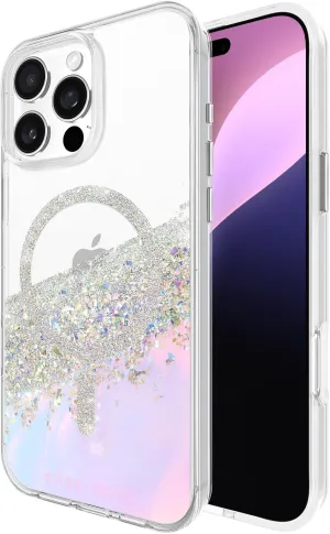 Case-Mate iPhone 16 Pro Max Case [Compatible with MagSafe] - Sparkly Holographic Phone Case with 12ft Drop Protection - Premium Magnetic Cover for iPhone 16 Pro Max - Karat Iridescent
