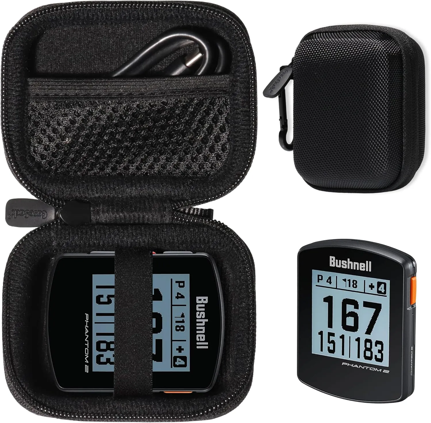 CaseSack Golf GPS Case for Bushnell Phantom 3 Handheld Golf GPS, Phantom 2, Phantom, Neo Ghost Golf GPS, Garmin 010-01959-00 Approach G10