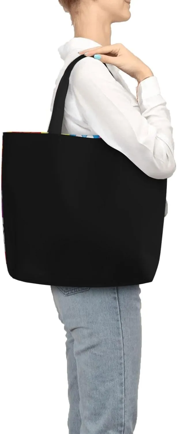 Cat Tote Bag For Women – Large, Reusable, And Portable With Zipper For Shopping, Beach, Travel, And Daily Use