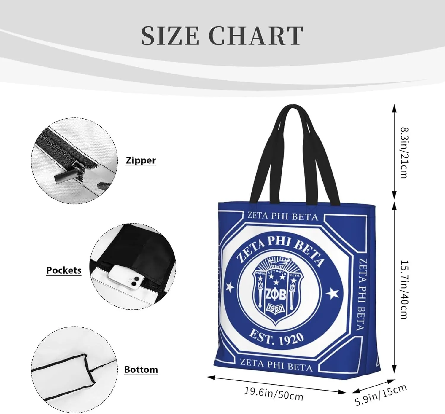 Cat Tote Bag For Women – Large, Reusable, And Portable With Zipper For Shopping, Beach, Travel, And Daily Use