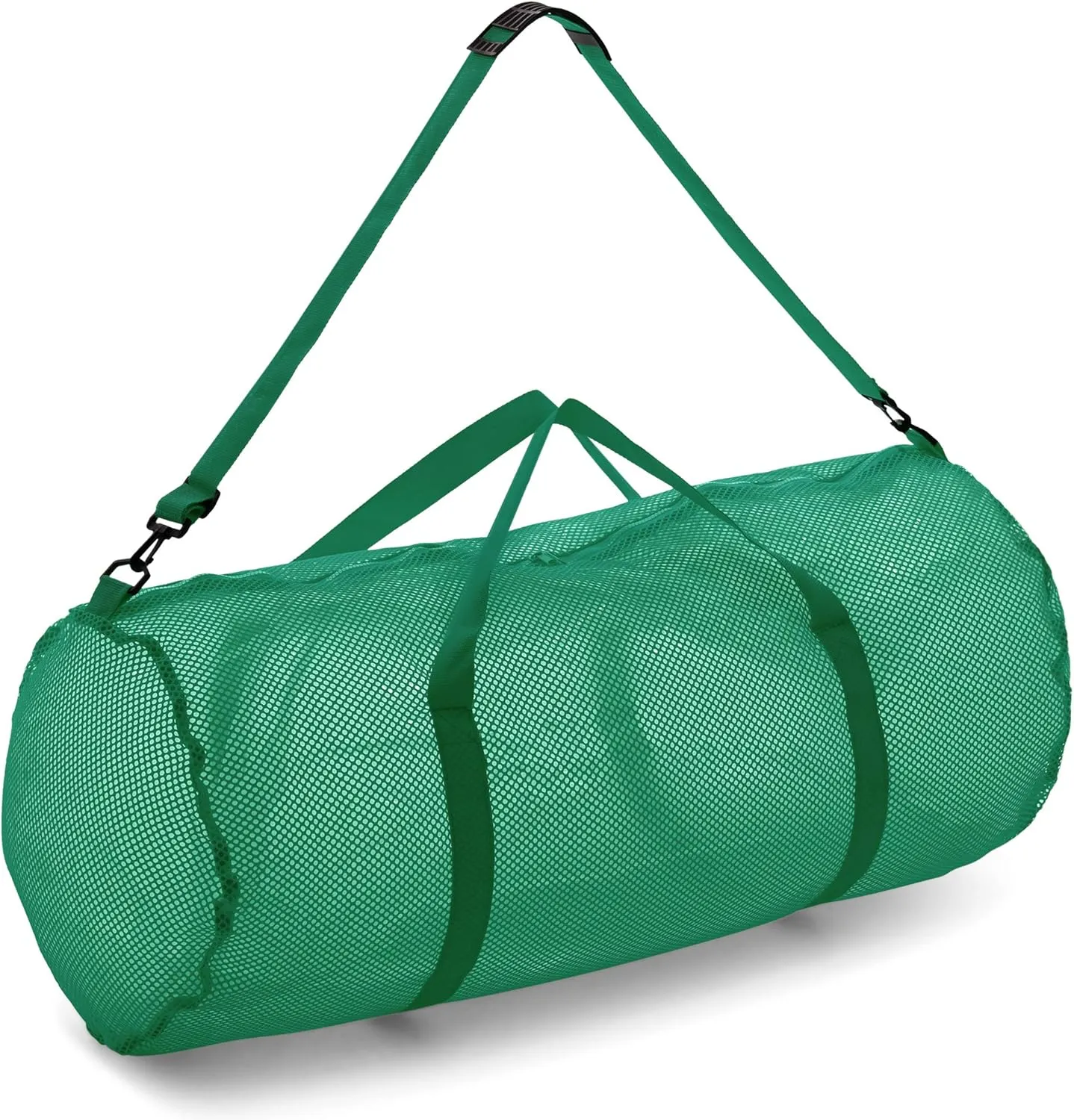 Champion Sports Mesh Duffle Bag with Zipper and Adjustable Shoulder Strap, 15” x 36” - Multipurpose, Oversized Gym Bag for Equipment, Sports Gear, Laundry - Breathable Mesh Scuba and Travel Bag