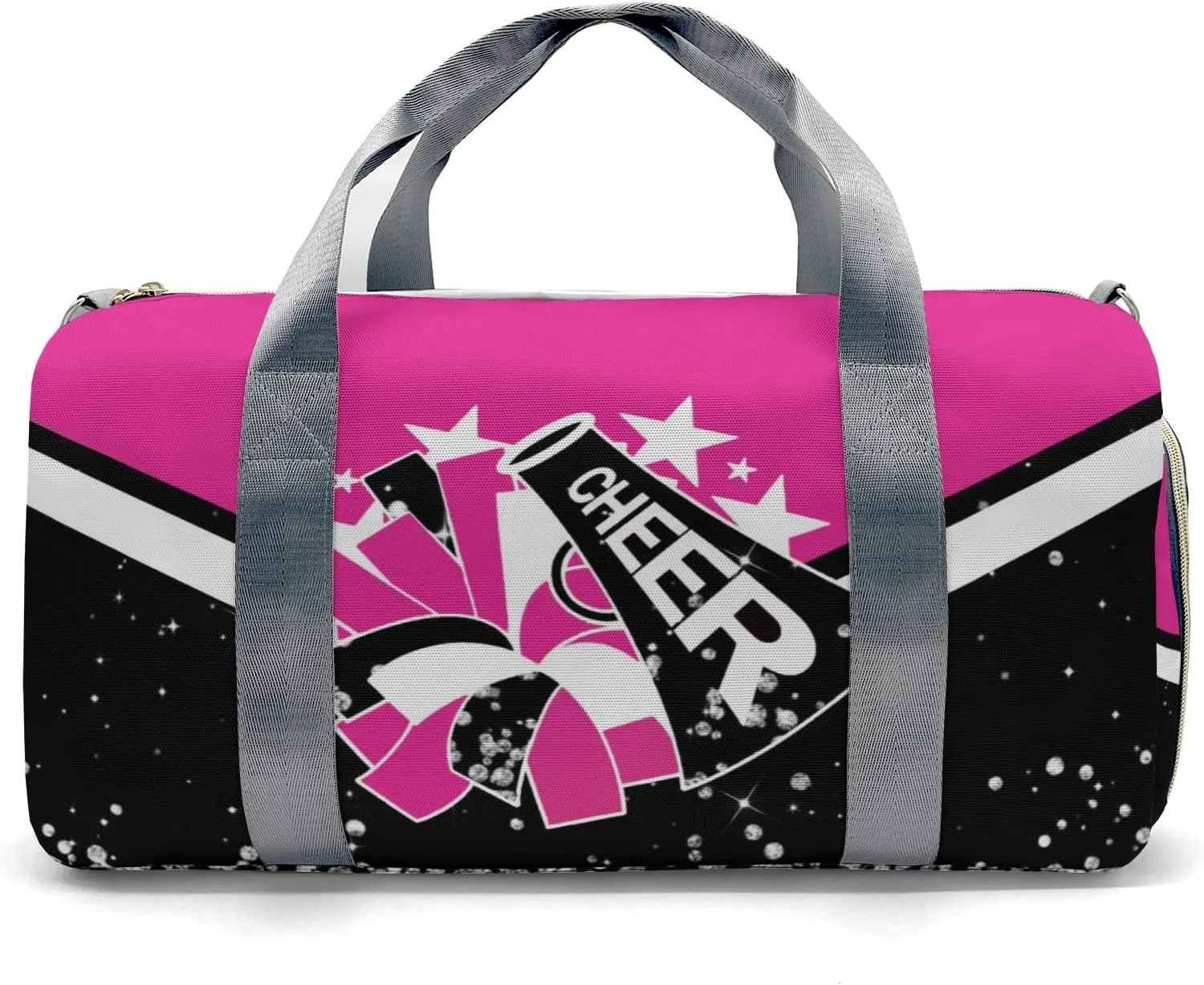Cheer Cheerleader Personalized Duffel Bag Customized Yoga Bags with Name Travel Duffel Bag Shoulder Bag Rose Madder Weekender Bags with Shoe Compartments