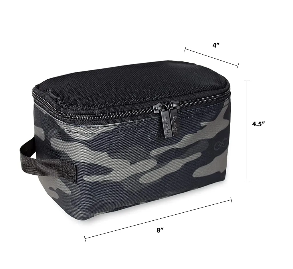 Chelsea   Cole for Itzy Ritzy Packing Cubes – Set of 3 Camo Packing Cubes or Travel Organizers; Each Cube Features a Mesh Top, Double Zippers and a Fabric Handle; Camo