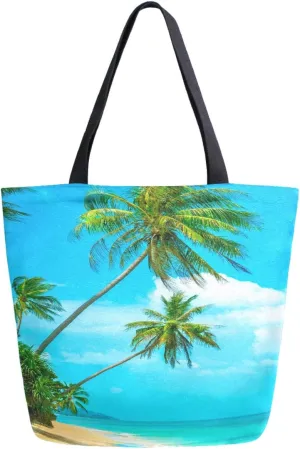 Chic Cute Fashion Style Pattern Extra Large Shoulder Tote Bag for Beach Travel Weekender Gym Grocery Shopping