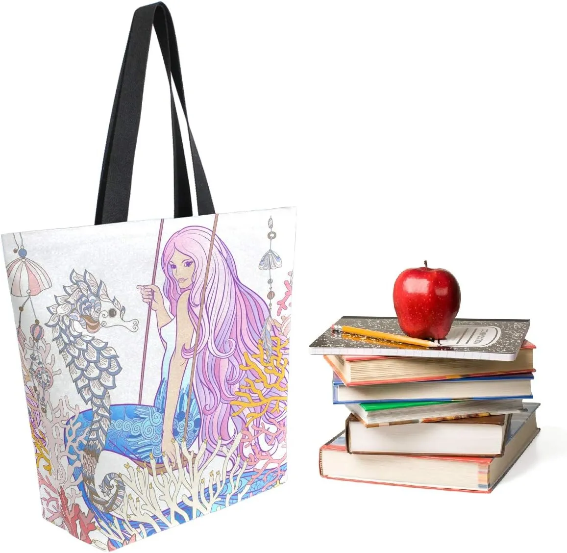 Chic Cute Fashion Style Pattern Extra Large Shoulder Tote Bag for Beach Travel Weekender Gym Grocery Shopping