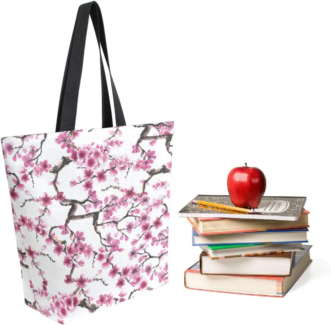 Chic Lifelike Pattern Extra Large Shoulder Tote Bag for Beach Travel Weekender Gym Grocery Shopping