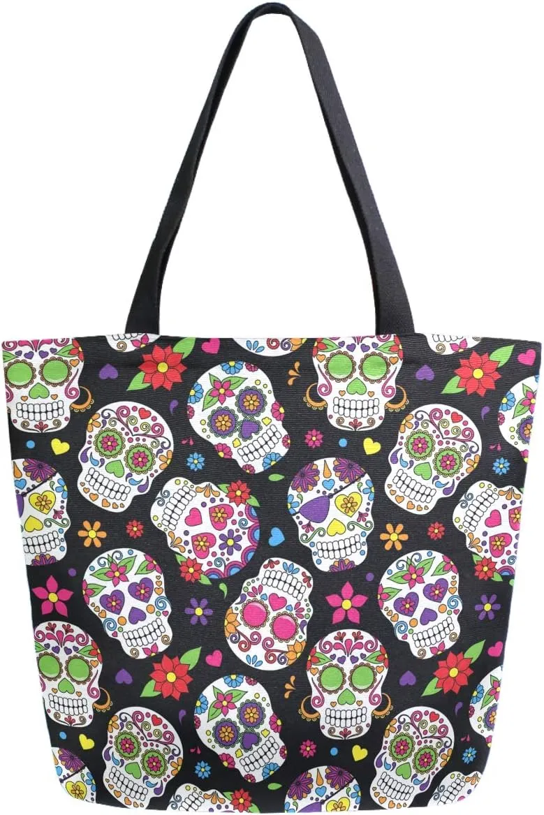 Chic Lifelike Pattern Extra Large Shoulder Tote Bag for Beach Travel Weekender Gym Grocery Shopping