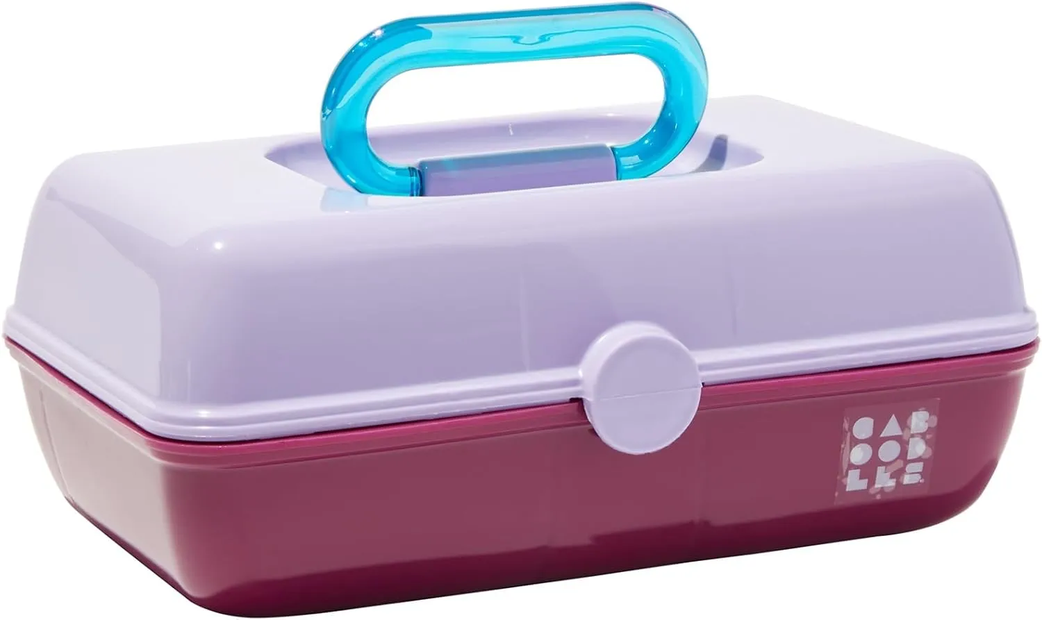 Claire's Features - Caboodles Makeup Case, Pretty in Petite Tote, Medium Organizer Storage Box with Mirror - Lavender & Violet: 9 x 5.5 x 3.8 inches