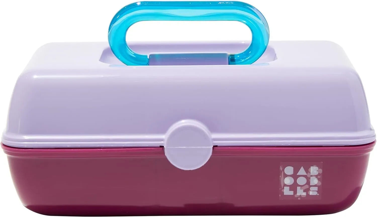 Claire's Features - Caboodles Makeup Case, Pretty in Petite Tote, Medium Organizer Storage Box with Mirror - Lavender & Violet: 9 x 5.5 x 3.8 inches