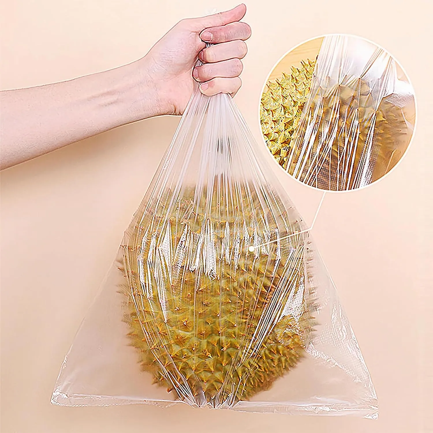 CLASSY Large 14" x 20" 350 Bags/Roll Plastic Food Storage Bags, Plastic Produce bags for Vegetable Fruits, Bread - (1 Roll, Total 350 Bag)