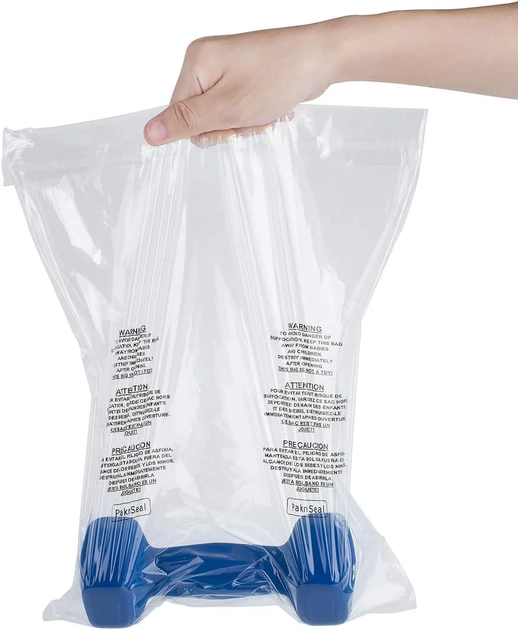 Clear 11x14 Self Seal Poly Bags, Suffocation Warning (100 Count)