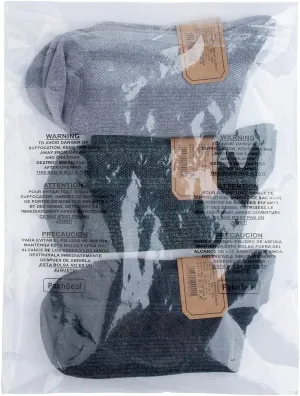 Clear 9x12 Self Seal Poly Bags, Suffocation Warning (200 Count)