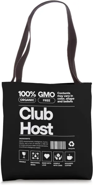 Club Host Tote Bag