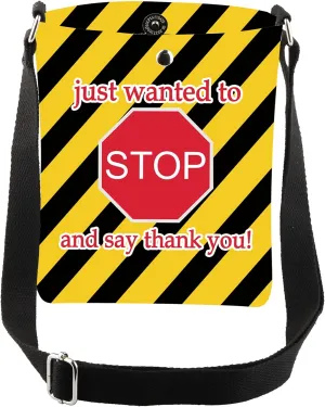 CMNIM Crossing Guard Gifts Just Wanted To Stop And Say Thank You Crossbody bag Stop Sign Shoulder School Crossing Guard Purse