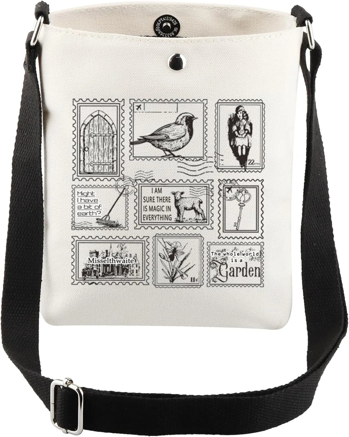 CMNIM Secr-t Garden Inspired Gifts S-cret Garden Purse Book Themed Crossbody Bag for Book Lovers Gifts Literature Handbag