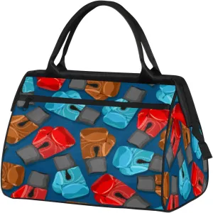 Colorful Abstract Sports Travel Duffel Bag Gym Tote Bag for Women Men Waterproof Weekend Overnight Bag Carry On Tote Luggage with Pocket Personal Item Bags Sports Bag fit Travel Sports Gym Yoga
