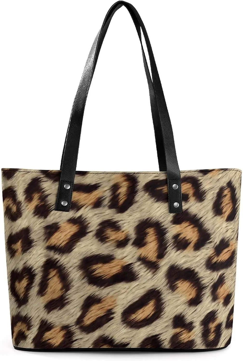 Colorful Print Large Capacity Portable Leather Handbag