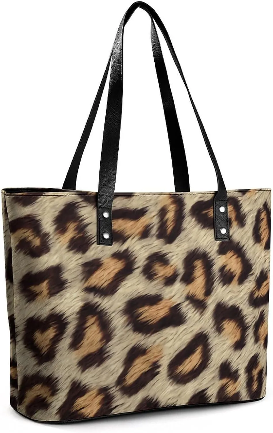 Colorful Print Large Capacity Portable Leather Handbag