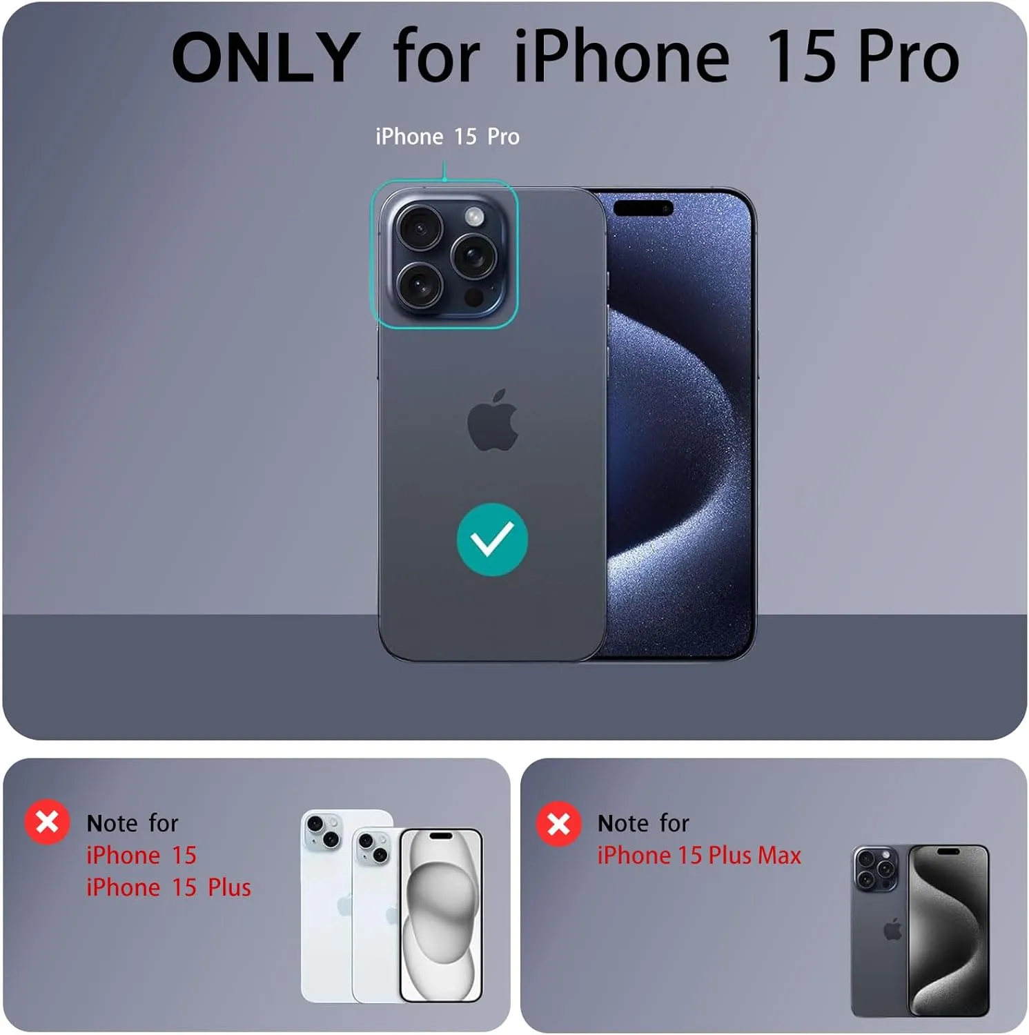 Compatible with iPhone 15 Pro Case, Compatible with MagSafe Clear Case Camera Protection Phone Crossbody Cover with Adjustable Lanyard Strap Shockproof Magnetic Cover for iPhone 15 Pro for Men Women