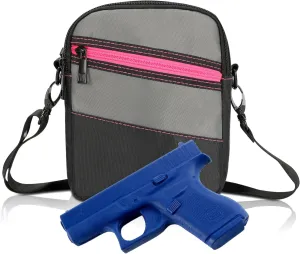 Concealed Carry Crossbody Gun Holster Bag for Compact Handgun, Multi-Pocket Gun Bag Made for Women