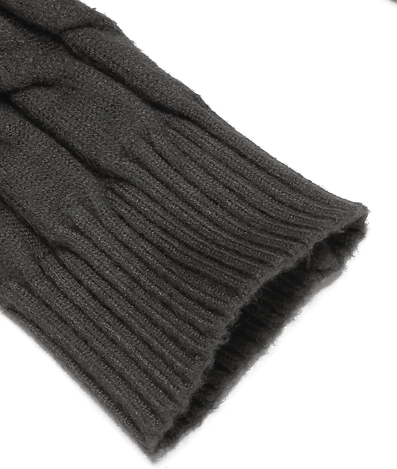COOFANDY Men's Slim Fit Turtleneck Sweater Casual Twisted Knitted Pullover Sweaters