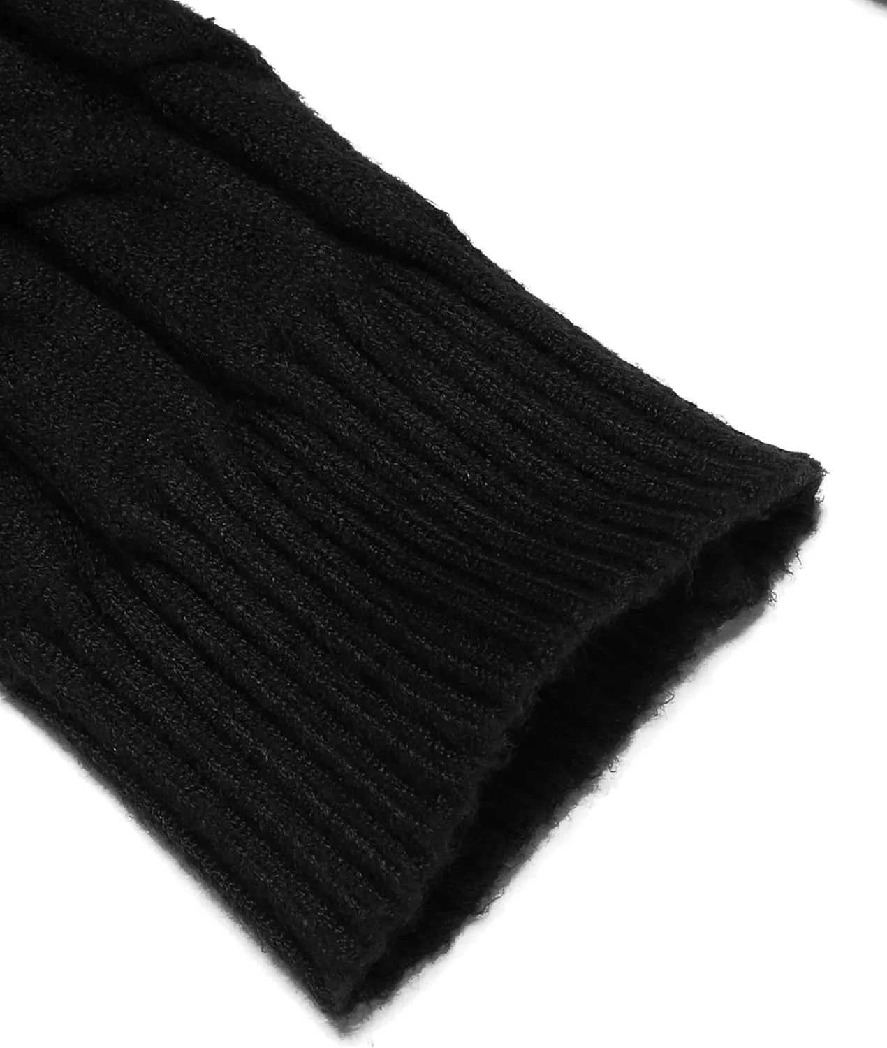 COOFANDY Men's Slim Fit Turtleneck Sweater Casual Twisted Knitted Pullover Sweaters