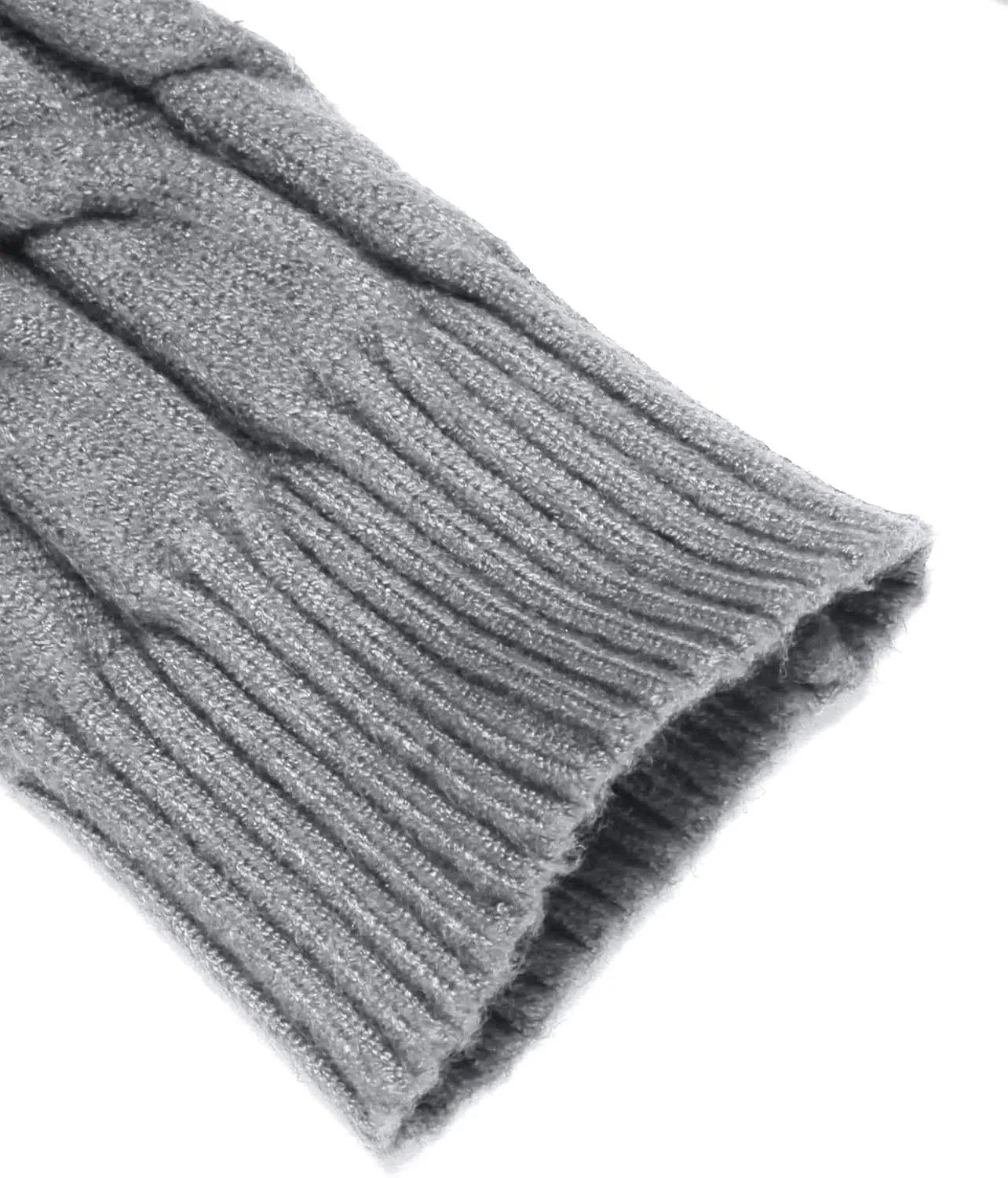 COOFANDY Men's Slim Fit Turtleneck Sweater Casual Twisted Knitted Pullover Sweaters